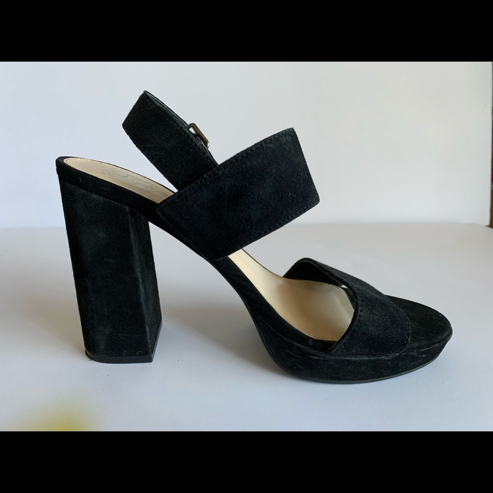 Black block heel